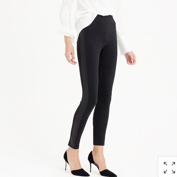 NWT ✨ J.Crew Pixie Pant Leather Tux Stripe - Picture 4 of 5